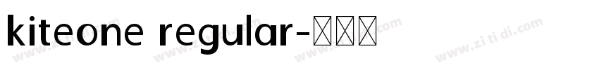 kiteone regular字体转换